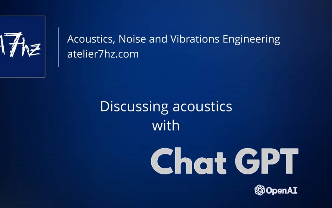 Discussing acoustics with ChatGPT – The AI recommend to contact acoustic engineers!